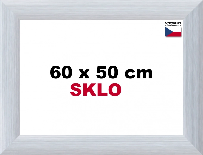 Marco de aluminio para puzles 60 × 50 cm – plateado Alaska