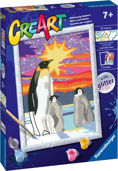 Ravensburger CreArt pintura por números – pingüinos