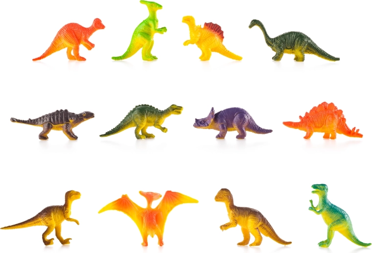 18 dinosaurios de colores para un juego creativo