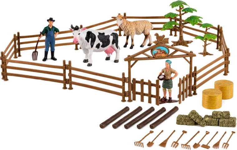 Granja montable y cuidado de los animales