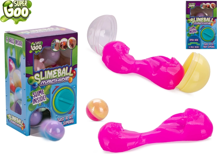 Mini máquina expendedora Super Goo con bolas sorpresa