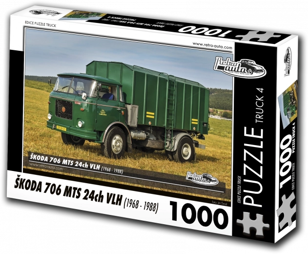 Puzle RETRO-AUTA TRUCK Škoda 706 MTS 24ch VLH 1000 piezas