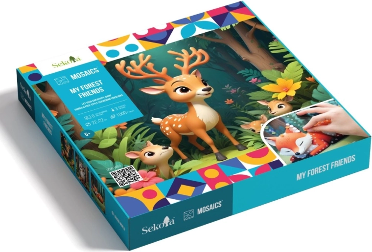 Sekoia mosaicos de animales del bosque, set creativo
