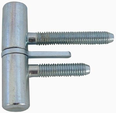 Bisagra para puerta de 60 mm con perno, galvanizada