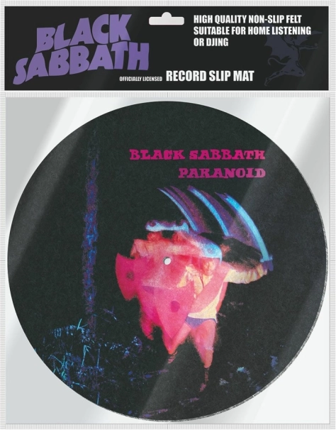 Alfombrilla para tocadiscos con motivo de Black Sabbath