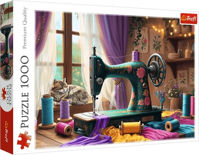 Puzzle de 1000 piezas – mi taller de costura Trefl