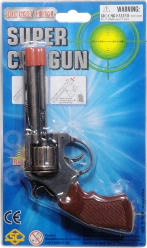 Pistola metálica de cápsulas