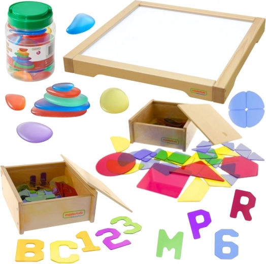 Masterkidz panel LED caja sensomotriz con accesorios