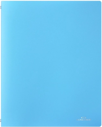 Carpeta de anillas CONCORDE A4, azul pastel, 4 anillas