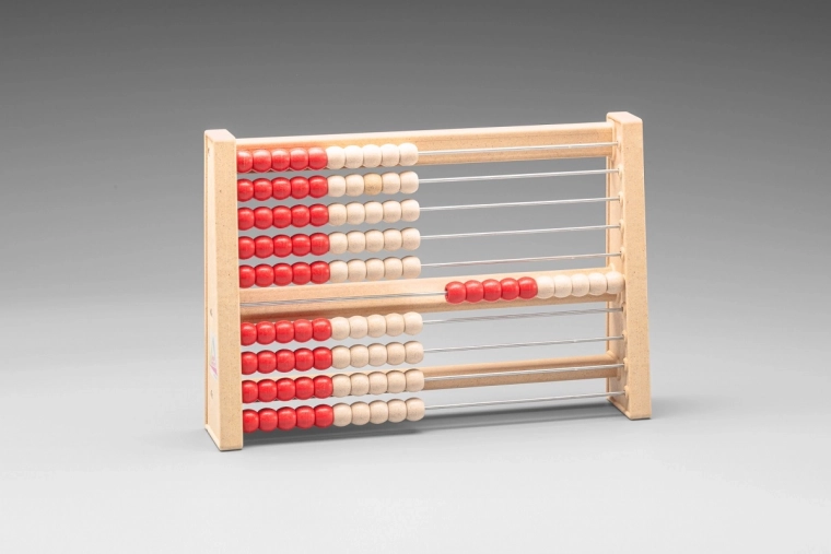 Ábaco rojo y blanco Wissner