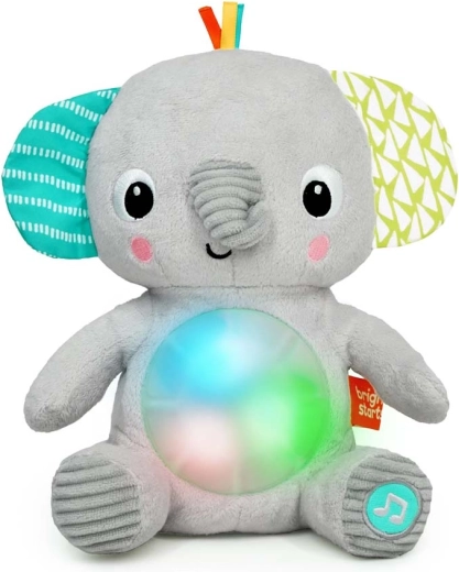 Bright Starts elefante de peluche musical luminoso Hug‑a‑Bye Baby