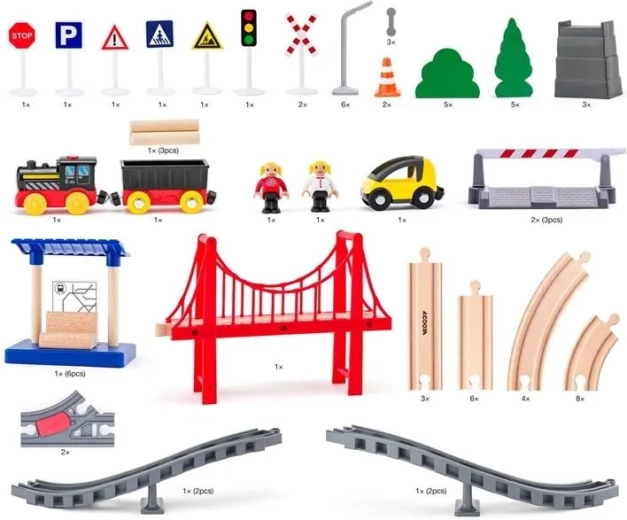 Mundo del transporte lleno de accesorios