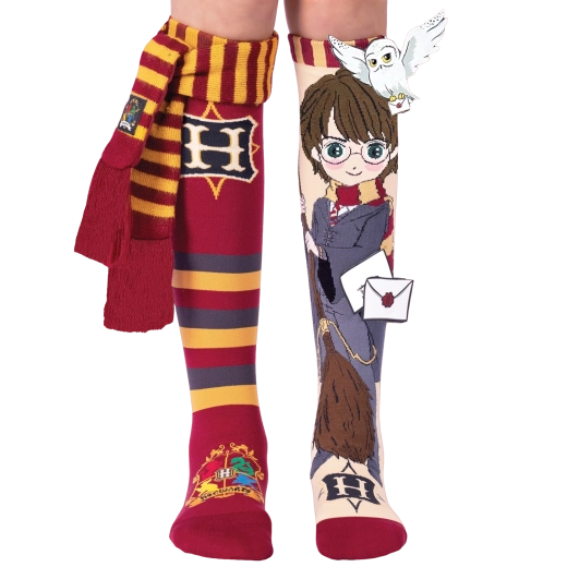 Calcetines hasta la rodilla locos Harry Potter MADMIA