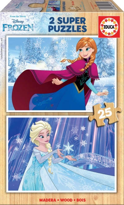 Puzzle de madera FROZEN 2 × 25 piezas EDUCA