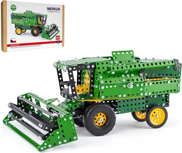 Kit de construcción metálico Merkur, cosechadora, 727 piezas