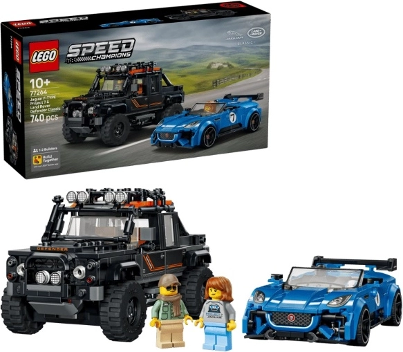 LEGO Speed Champions Jaguar Project 7 y Land Rover Defender