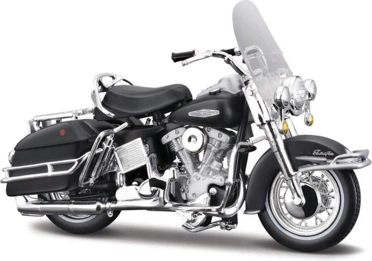 Modelo de motocicleta Harley-Davidson 1966 FLH Electra Glide 1:18