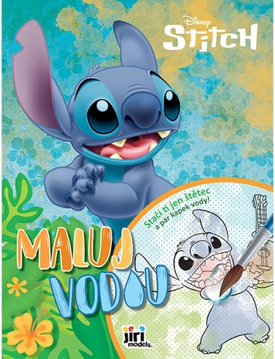 Láminas para colorear con agua A4 Lilo & Stitch