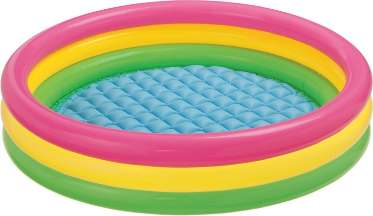 Piscina infantil hinchable arcoíris 147 × 33 cm Intex