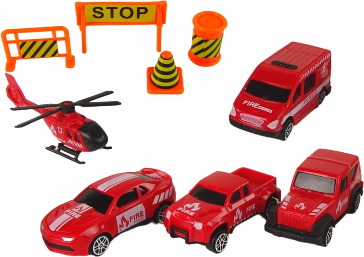 Unidad completa de bomberos