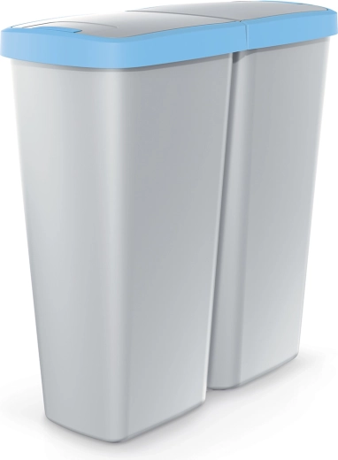 papelera para reciclaje Prosperplast Compacta Q Duo 50 l