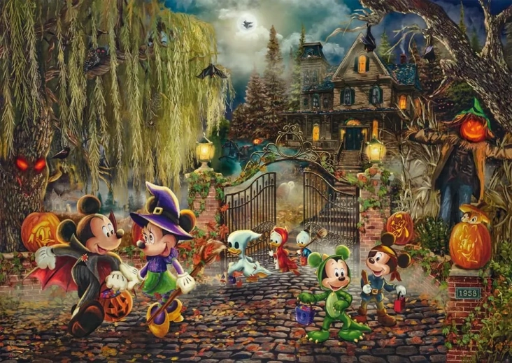 Puzzle Disney: Mickey y Minnie Halloween 1000 piezas
