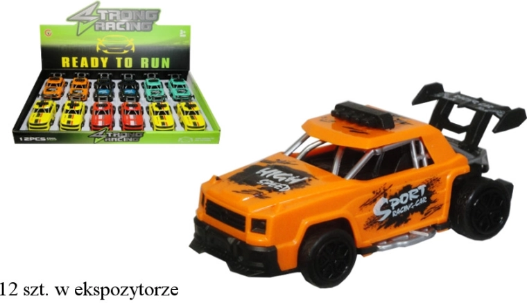 Coche deportivo con propulsión por fricción