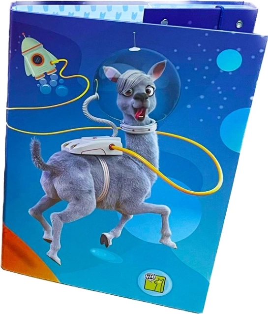 Caja para cuadernos A4 con llama que brilla en la oscuridad