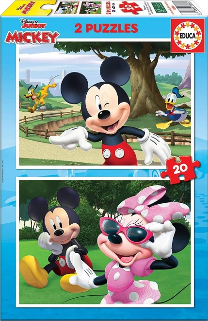 Educa Puzzle Mickey y amigos 2x20 piezas