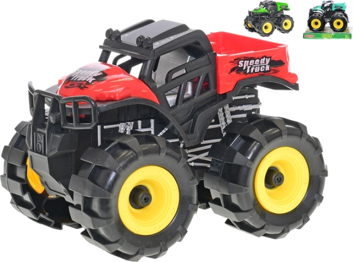 Coche todoterreno con motor de inercia 14 cm