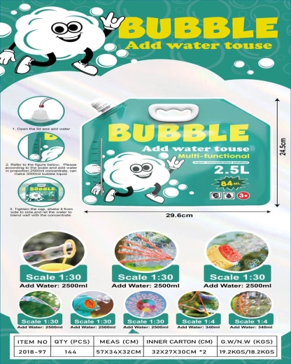 Concentrado para burbujas 2,5 l (de 84 ml) - 1 unidad