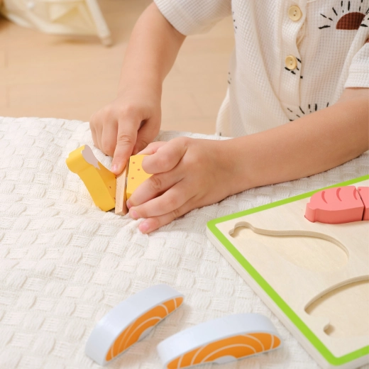 Diseño de madera seguro para pequeños chefs