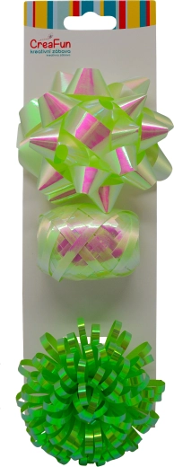 Set de regalo menta brillante arcoíris – cinta de 10 m y 2 lazos