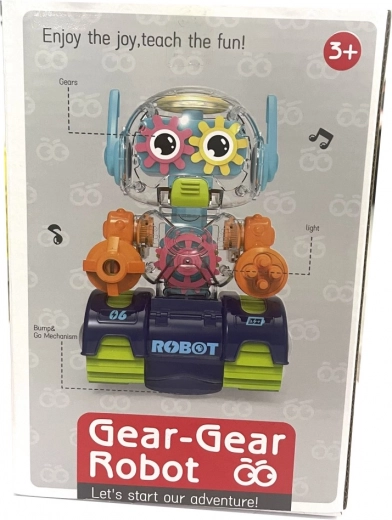 Robot con efectos de luz y sonido para niños