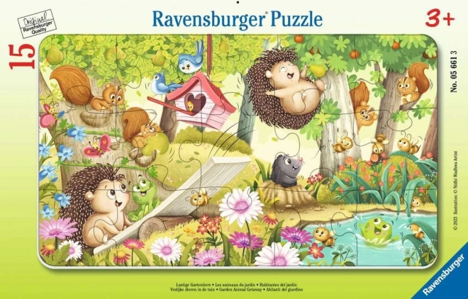 Puzle infantil Ravensburger Jardín 15 piezas