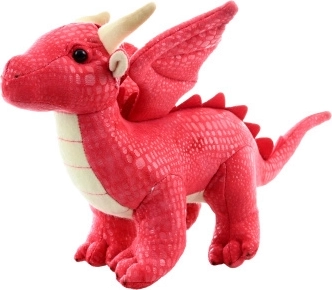 Dragón de peluche rojo 20 cm eco-friendly