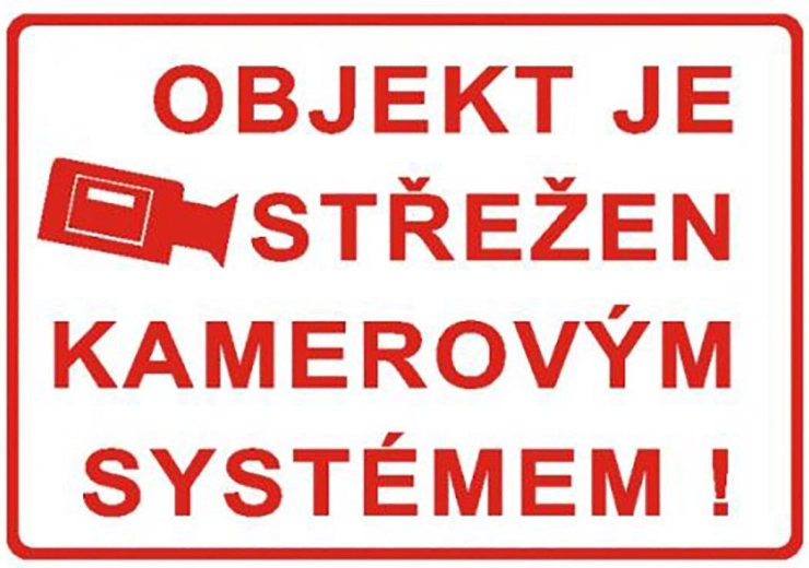 Cartel de advertencia – recinto vigilado por sistema de cámaras A4 plástico