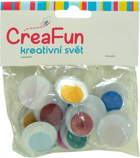 Ojos móviles autoadhesivos 25 mm – set de 15 uds.