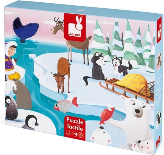 JANOD puzle sensorial vida en el hielo, 20 piezas