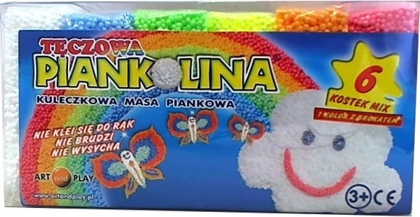 Art And Play plastilina de espuma – 6 colores arcoíris