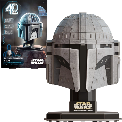 Spin Master 4D Build Star Wars Mandalorian rompecabezas 3D casco