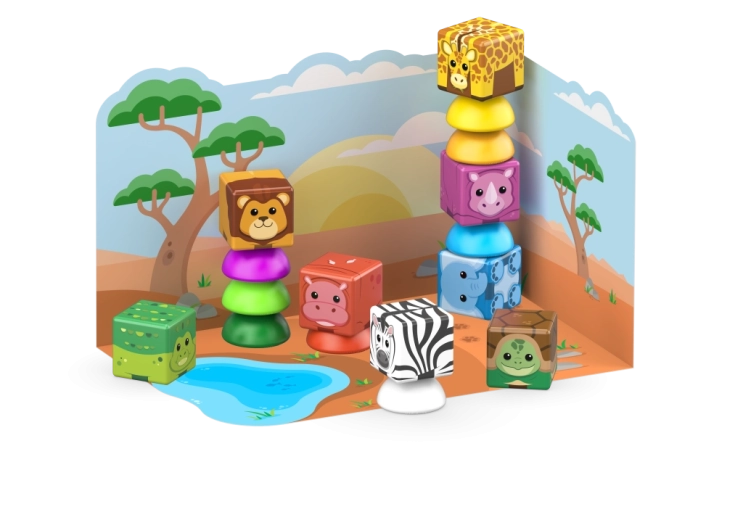 Animales de safari para jugar con imaginación