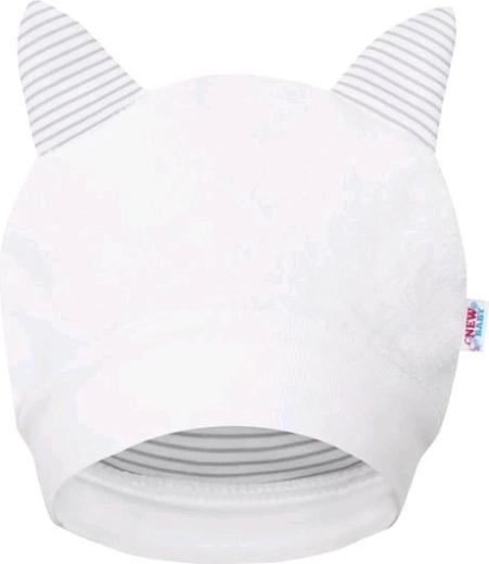 Gorro infantil de invierno de lujo con orejitas NEW BABY Snowy collection (6–9 m)