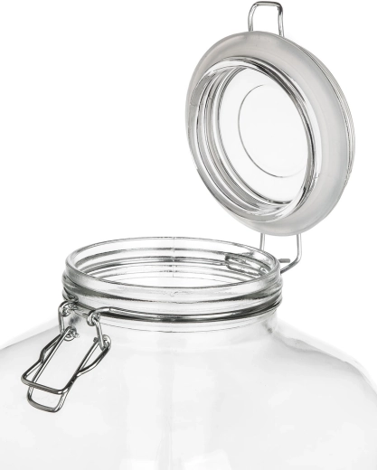 Vidrio transparente y boca ancha para un uso cómodo