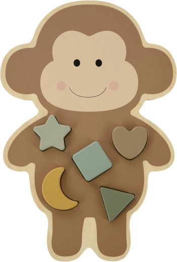 Jabadabado puzzle encajable de madera monito