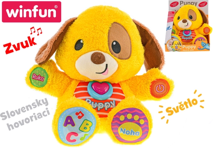 Perrito parlante educativo Puppy con luz y sonido 33 cm