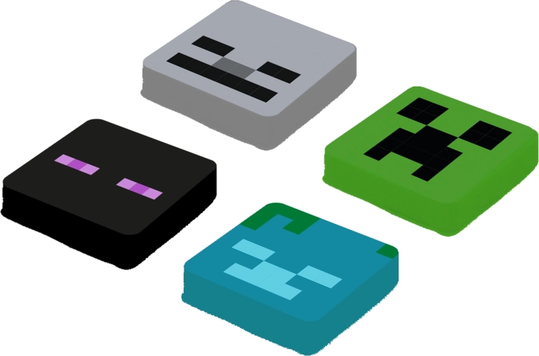 Pixie Crew Minecraft set de multipixeles de repuesto Enderman