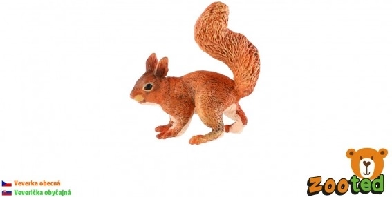 Figura de plástico de ardilla de 9 cm