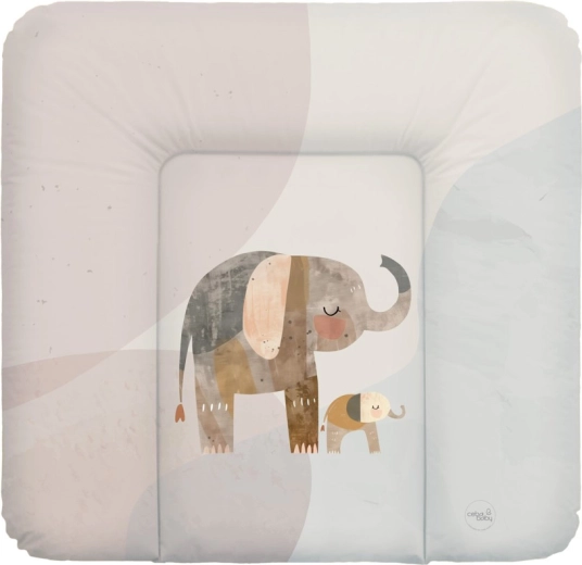 Ceba Baby cambiador blando para cómoda basic elephant family 75 × 72 cm