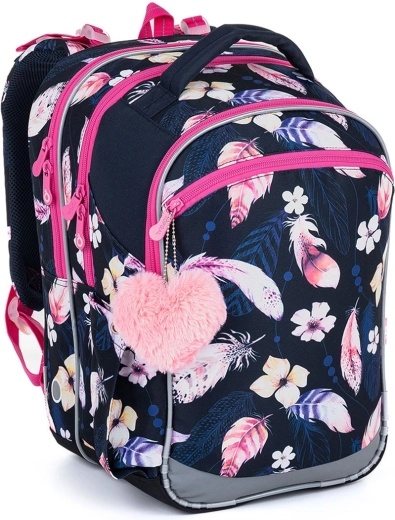 Mochila escolar Topgal COCO con motivo de pluma